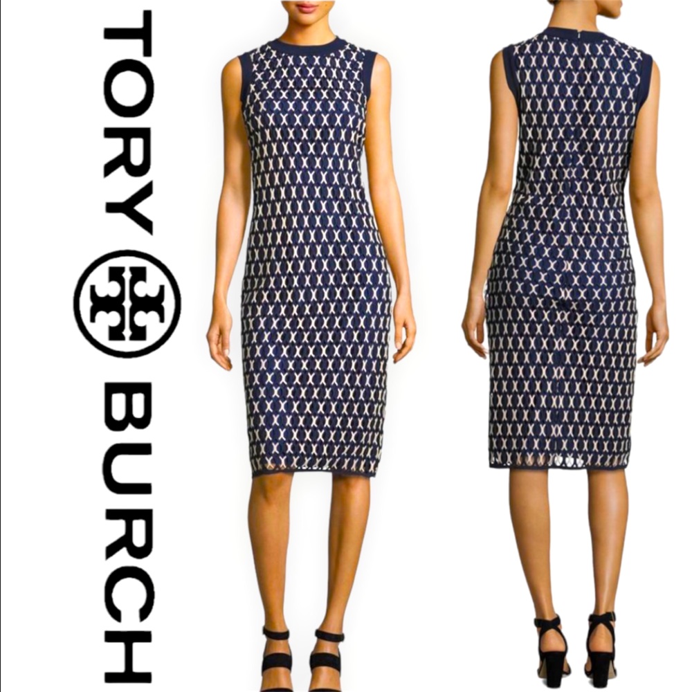 Tory Burch Carolina Sleeveless Knit Shift Dress | Size 2